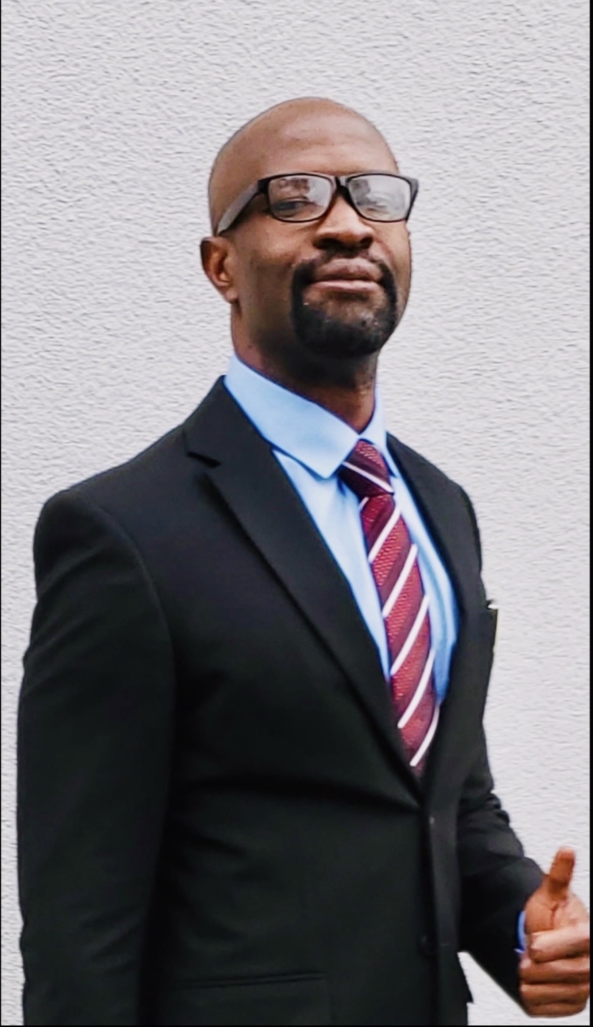 Ralph Nwobi outdoors at a campaign event